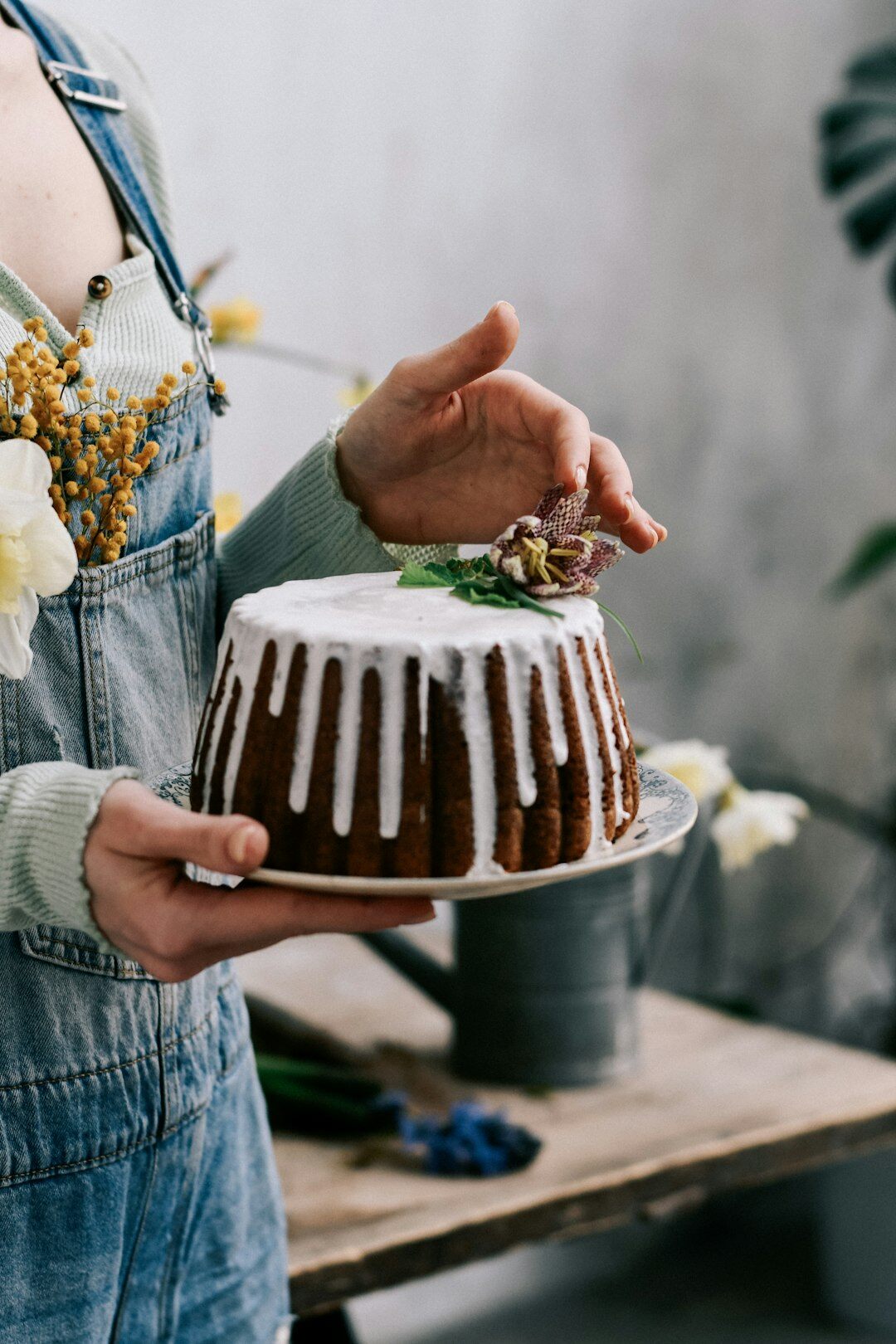 homemade cake baking
