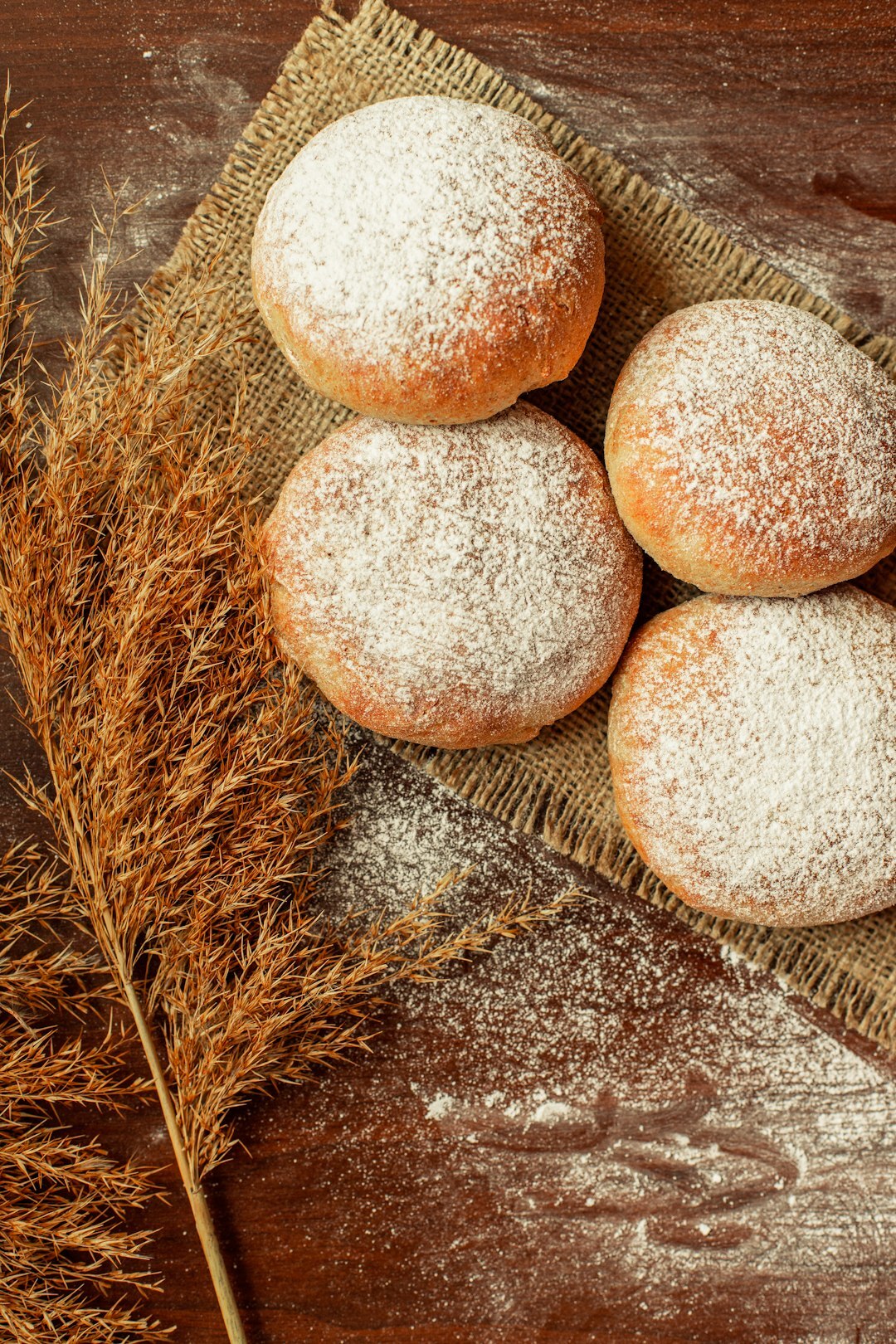 Fresh homemade buchty pastries cooling on a wire rack