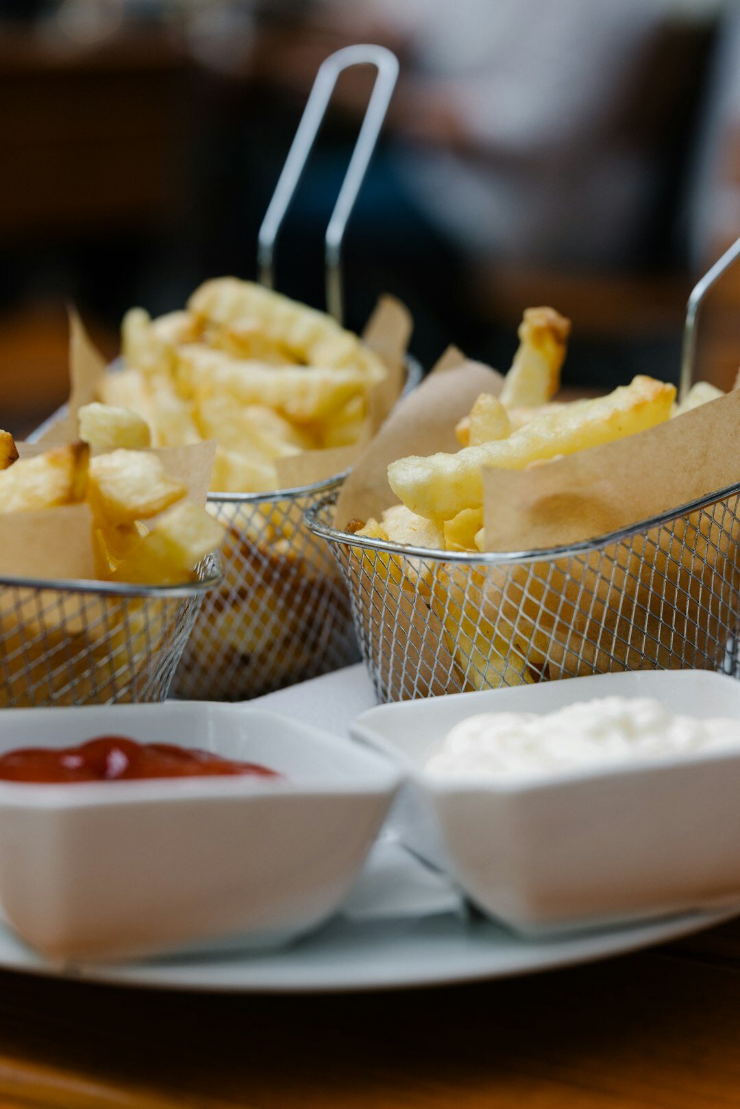 potatoes served with dip