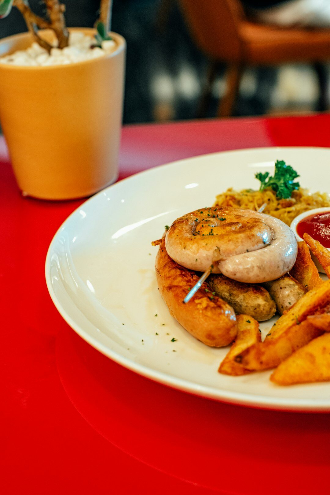 fusion czech meal on plate